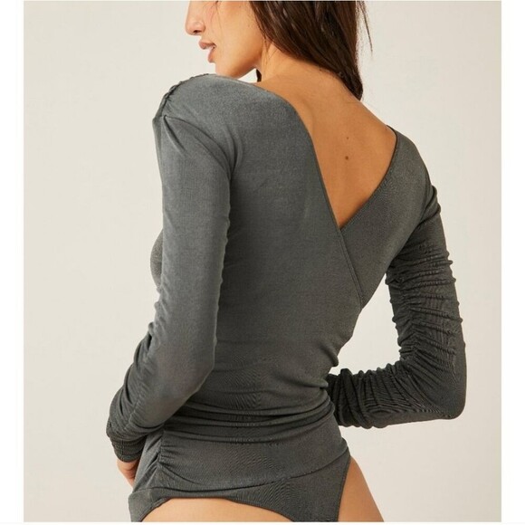 FREE PEOPLE Reya Bodysuit / Storm Water - Picture 4 of 10